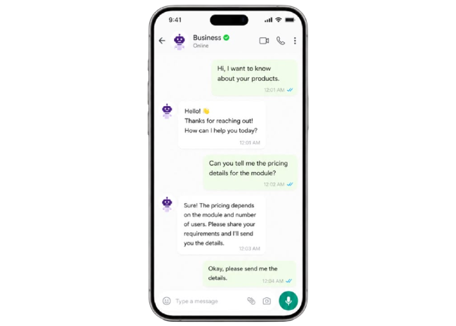 WhatsApp AI Chatbot Development Company in Hyderabad