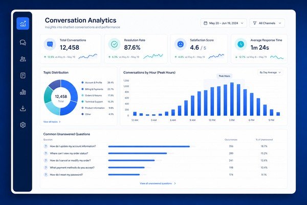 Chatbot Conversation Analytics - AI Chatbot Development Company in India