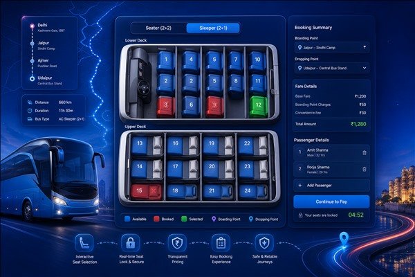 Bus Ticket Booking Bus Ticket Booking Software Development Company in India