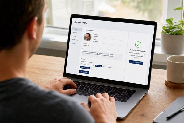 Member Profile and Registration - Community Website Development Company in India