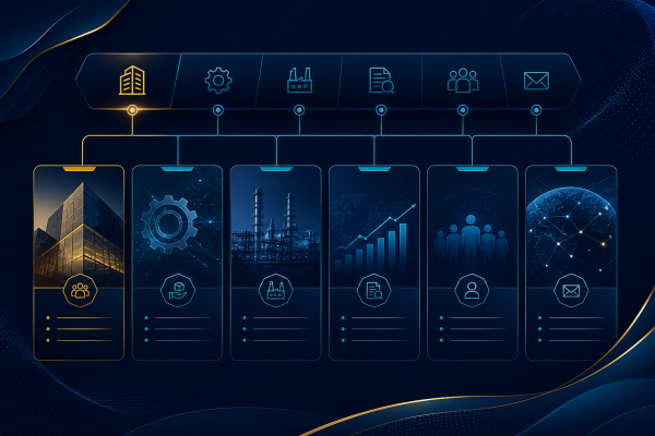 Clear Corporate Navigation Structure