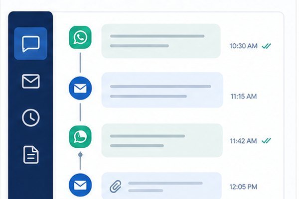 WhatsApp & Email Sync - CRM Automation Company in India