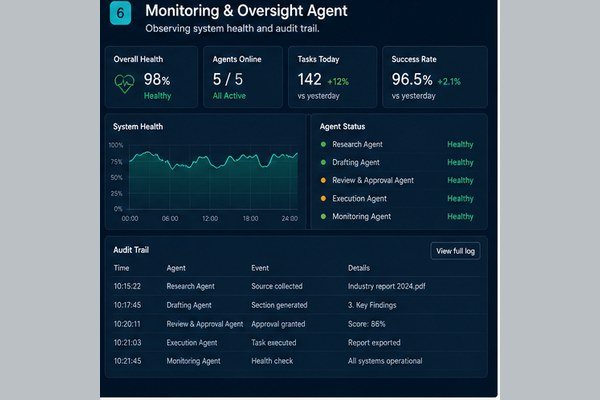 Monitoring & Oversight Dashboard - Multi-Agent AI Systems Development Company in India