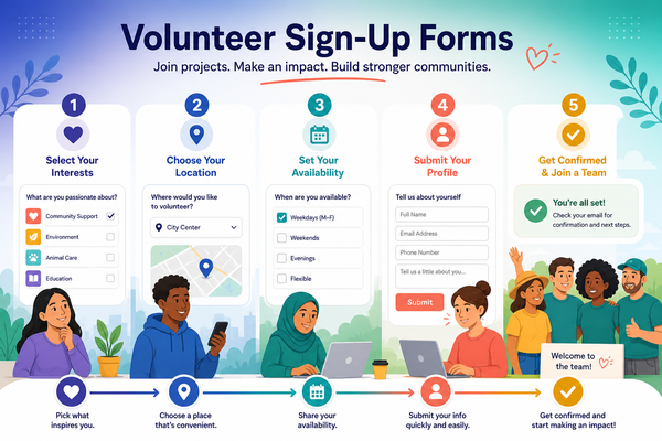 Volunteer Sign-up Forms for NGO
