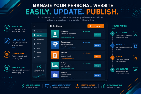 Easy Personal Website Content Updates