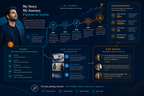 Personal Brand Storytelling Layout
